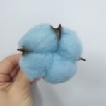 Коробочка хлопка голубая